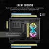 CORSAIR PC Case - Icue Link 2500x RGB Micro ATX Dual Chamber Μαύρο