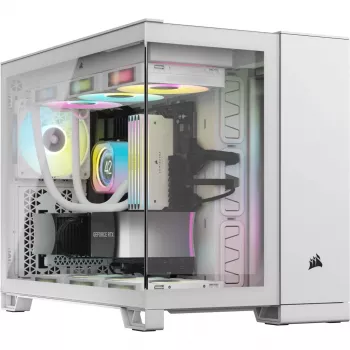 CORSAIR Κουτί PC – iCUE LINK 2500X RGB Micro-ATX Dual-Chamber Λευκό