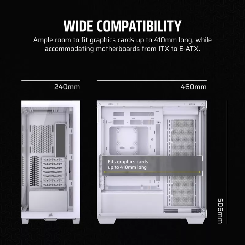 CORSAIR Κουτί PC - 3500X Mid-Tower - Λευκό