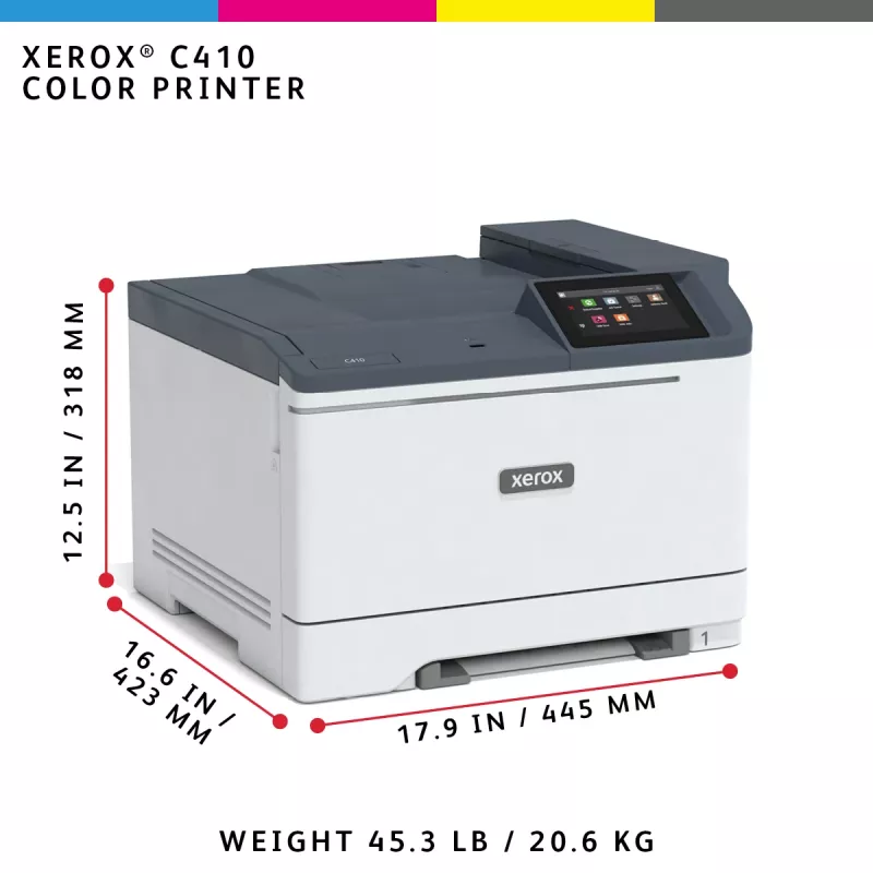 Xerox C410 A4 40ppm Duplex Εκτυπωτής PS3 PCL5e/6 2 Δίσκοι χαρτιού 251 Φύλλα