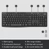 LOGITECH Mk295 Silent Wireless Combo Graphite Azerty Βελγικό