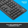 LOGITECH Mk295 Silent Wireless Combo Graphite Azerty Βελγικό
