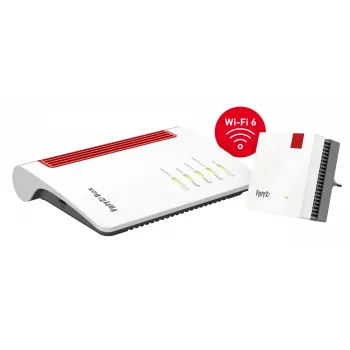 Mesh Set 7530 AX + 1200 AX Dualband (2,4 GHz / 5 GHz) Wi-Fi 6 (802.11ax) Κόκκινο, Λευκό 4 3G Εσωτερικό