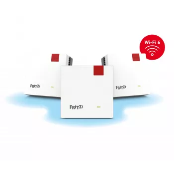Mesh Set 1600 Dual-Band (2,4 GHz / 5 GHz) Wi-Fi 6 (802.11ax) Κόκκινο, Λευκό 1 Εσωτερικό