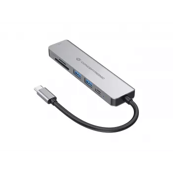 Conceptronic DONN02G Laptop-Dock/Port-Replikator USB 3.2 Gen 1 (3.1 Gen 1) Type-C Αλουμίνιο