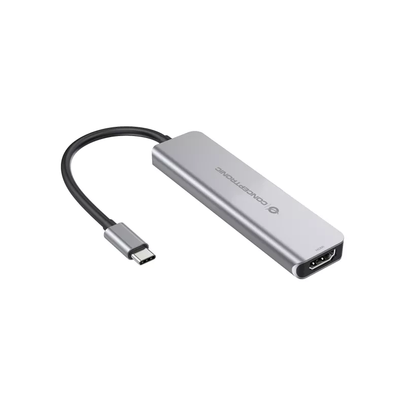 Conceptronic DONN02G Laptop-Dock/Port-Replikator USB 3.2 Gen 1 (3.1 Gen 1) Type-C Αλουμίνιο