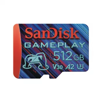WESTERN DIGITAL SanDisk GamePlay microSD-κάρτα για φορητές και handheld κονσόλες gaming – 512 GB – 90 MB/s130 MB/s UHS-I