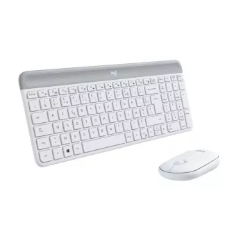 LOGITECH λεπτό Ασύρματο Πληκτρολόγιο Και Ποντίκι Combo Mk470 - Offwhite - Azerty French