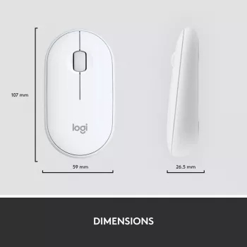 LOGITECH λεπτό Ασύρματο Πληκτρολόγιο Και Ποντίκι Combo Mk470 - Offwhite - Azerty French