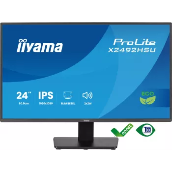iiyama ProLite X2492HSU-B1 Οθόνη υπολογιστή 60,5 cm (23,8 ίντσες) 1920 x 1080 Pixel Full HD LED μαύρο