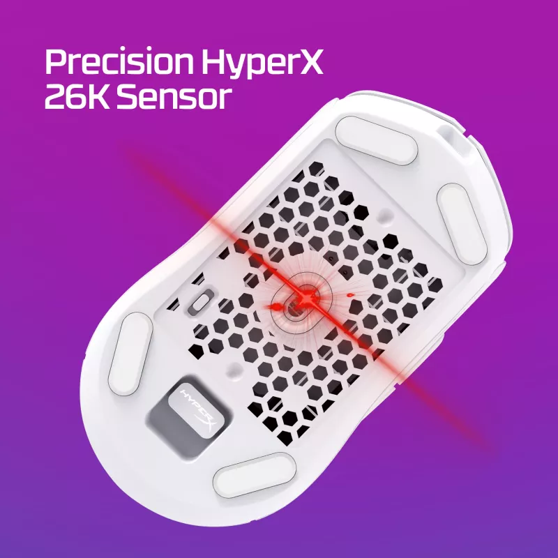 HyperX Pulsefire Haste 2 - Ασύρματο ποντίκι gaming (Λευκό)