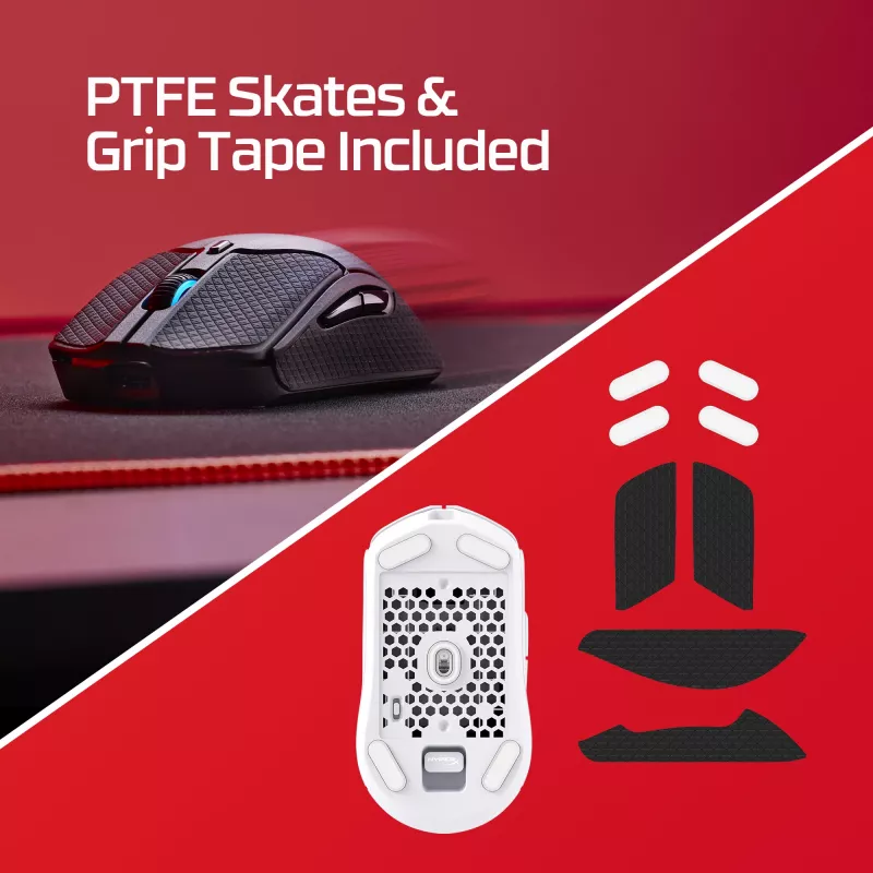 HyperX Pulsefire Haste 2 - Ασύρματο ποντίκι gaming (Λευκό)