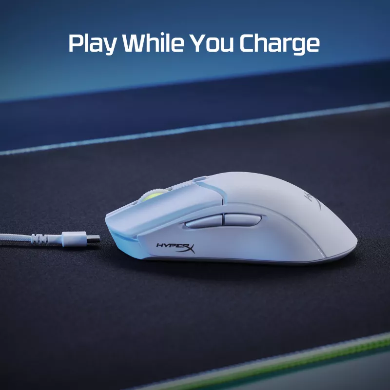 HyperX Pulsefire Haste 2 - Ασύρματο ποντίκι gaming (Λευκό)