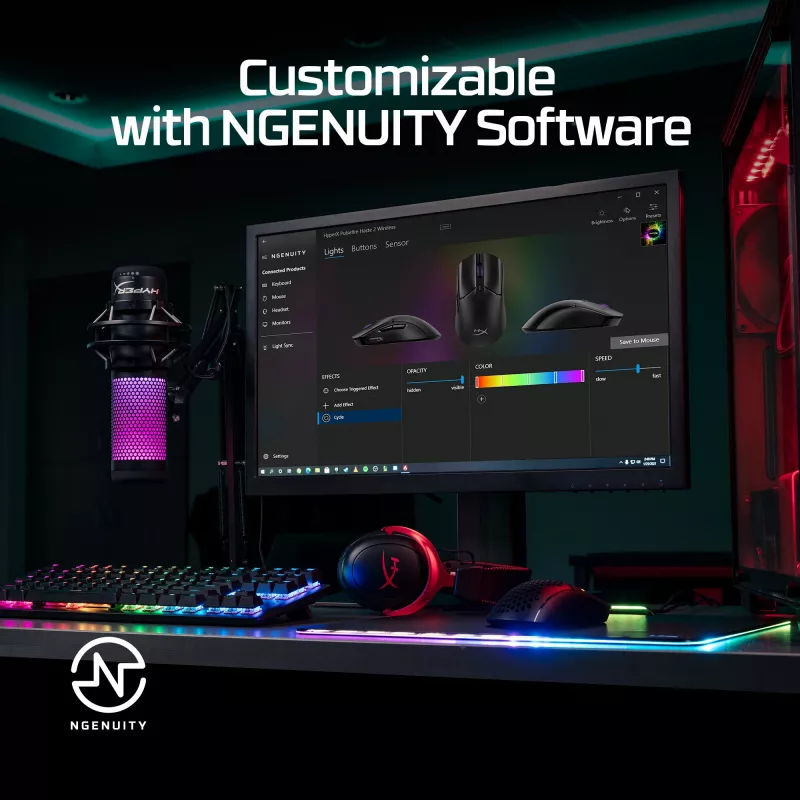 HyperX Pulsefire Haste 2 - Ασύρματο ποντίκι gaming (Λευκό)