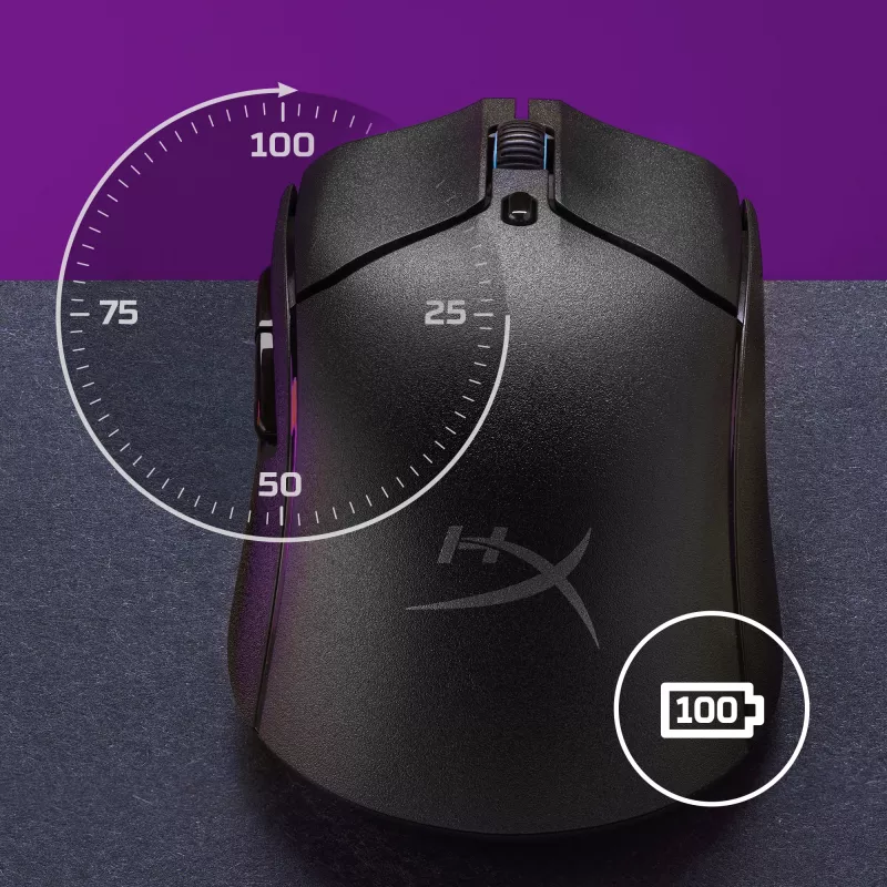 HyperX Pulsefire Haste 2 - Ασύρματο ποντίκι gaming (Λευκό)
