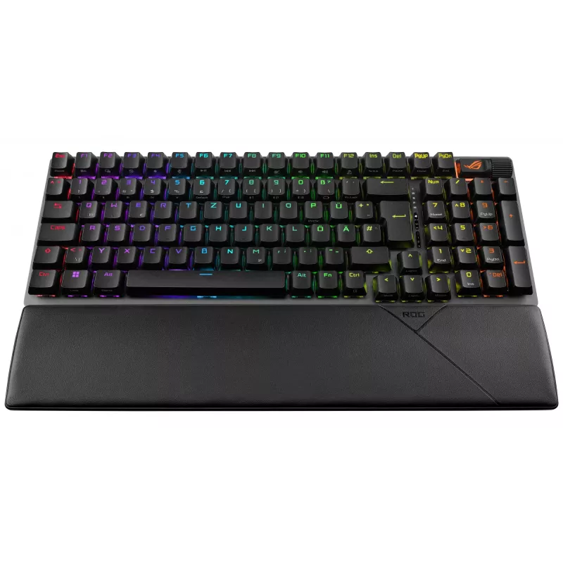 ASUS ROG Strix Scope II 96 Wireless Πληκτρολόγιο Gaming USB + RF Wireless + Bluetooth QWERTZ Γερμανικά Μαύρο