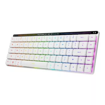 ASUS ROG Falchion RX Low Profile Πληκτρολόγιο Gaming USB + RF Wireless + Bluetooth QWERTZ Λευκό