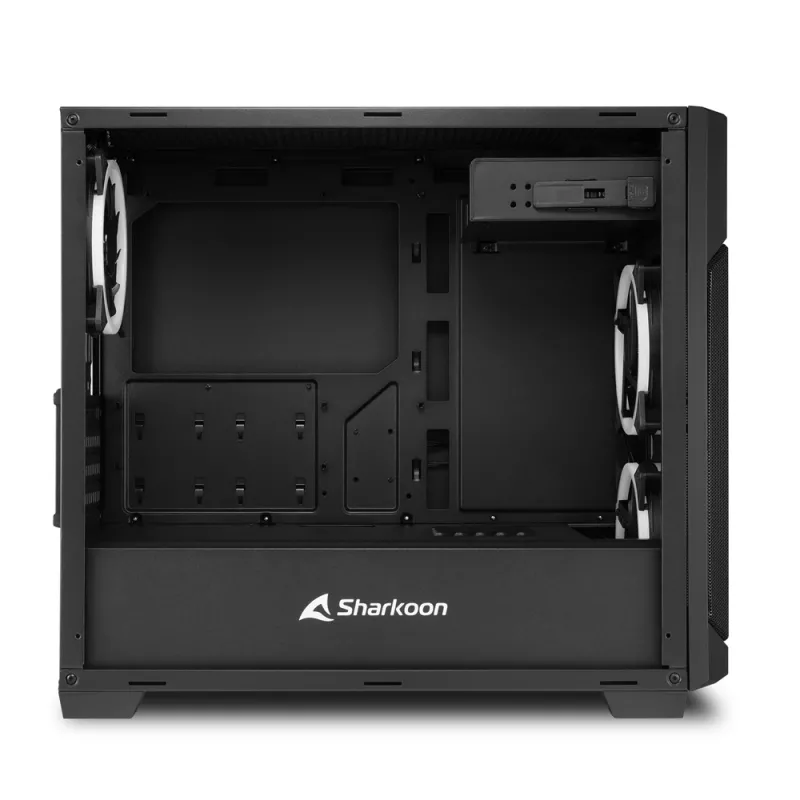 SHARKOON Κουτί Tower - V1000 RGB Micro Tower Μαύρο