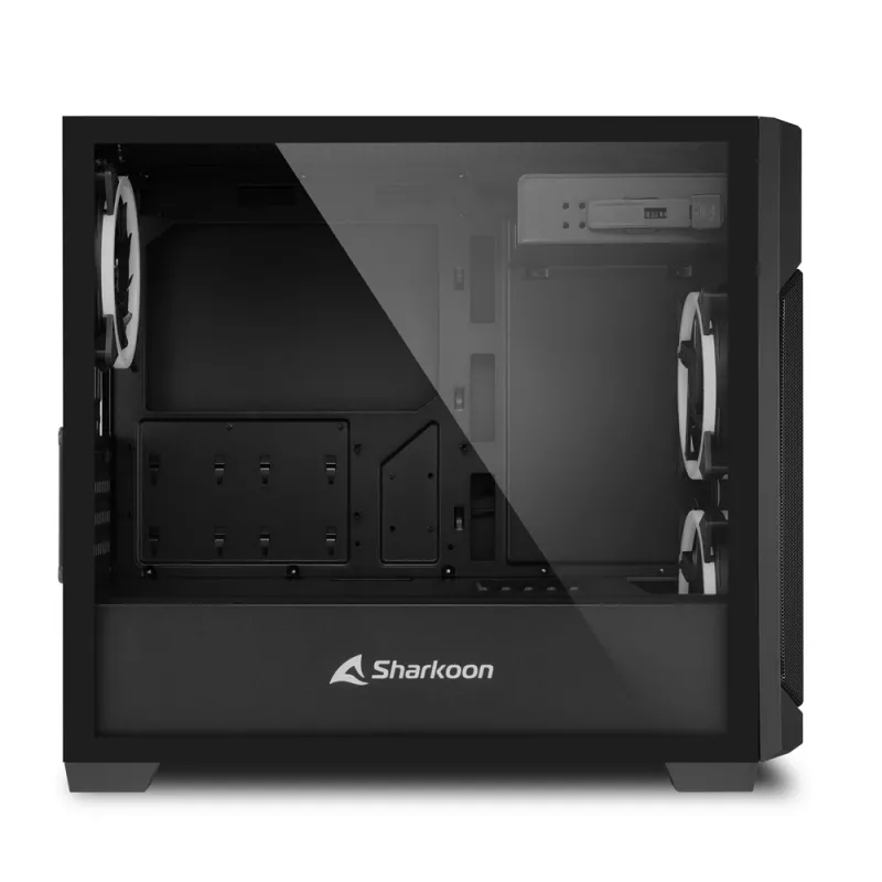SHARKOON Κουτί Tower - V1000 RGB Micro Tower Μαύρο