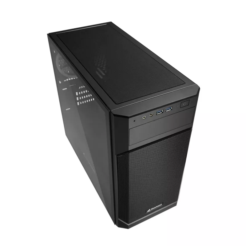 SHARKOON Κουτί Tower - V1000 RGB Micro Tower Μαύρο