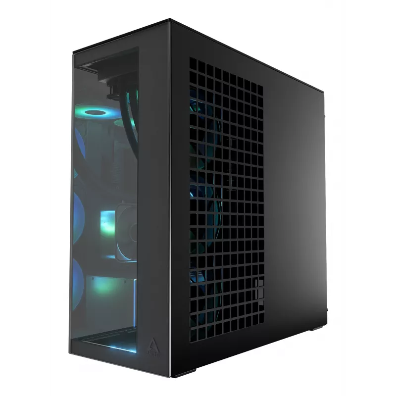 ARCTIC Xtender VG (Mirror Black) Premium κουτί PC E-ATX με κάθετη βάση GPU