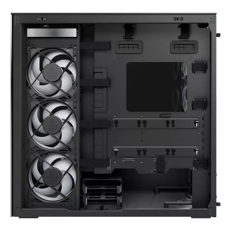 ARCTIC Xtender VG (Mirror Black) Premium κουτί PC E-ATX με κάθετη βάση GPU