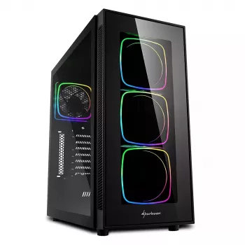 Κουτί PC Sharkoon TG6 RGB Midi Tower Μαύρο