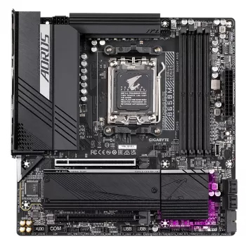 GIGABYTE B650M AORUS ELITE Μητρική - AMD Ryzen 9000 CPUs, 12+2+2 φάσεις VRM, έως 8000MHz DDR5, 1xPCIe 5.0 + 1xPCIe 4.0 M.2, 2.5GbE LAN, USB 3.2 Gen 2x2