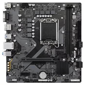 GIGABYTE B760M E Μητρική - Υποστηρίζει Intel Core CPUs 14ης γενιάς, 6+1+1 φάσεις VRM, έως 7200MHz DDR5 (OC), 2xPCIe 4.0 M.2, 1 GbE LAN, USB 3.2 Gen 1