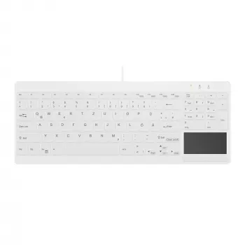 Contour Design Active Key Contour QuickClean Ιατρικό πληκτρολόγιο IP68 Touchpad συμπαγές ενσύρματο λευκό DE C7412