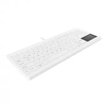 Contour Design Active Key Contour QuickClean Ιατρικό πληκτρολόγιο IP68 Touchpad συμπαγές ενσύρματο λευκό DE C7412