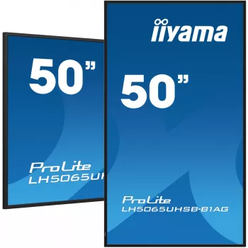 iiyama LH5065UHSB-B1AG Signage Display Επίπεδη οθόνη Digital-Signage 125,7 cm (49,5 ίντσες) LCD Wi-Fi 800 cd/m² 4K Ultra HD Μαύρο Ενσωματωμένος επεξεργαστής Android 11 24/7