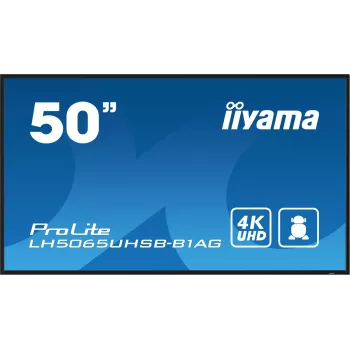 iiyama LH5065UHSB-B1AG Signage Display Επίπεδη οθόνη Digital-Signage 125,7 cm (49,5 ίντσες) LCD Wi-Fi 800 cd/m² 4K Ultra HD Μαύρο Ενσωματωμένος επεξεργαστής Android 11 24/7