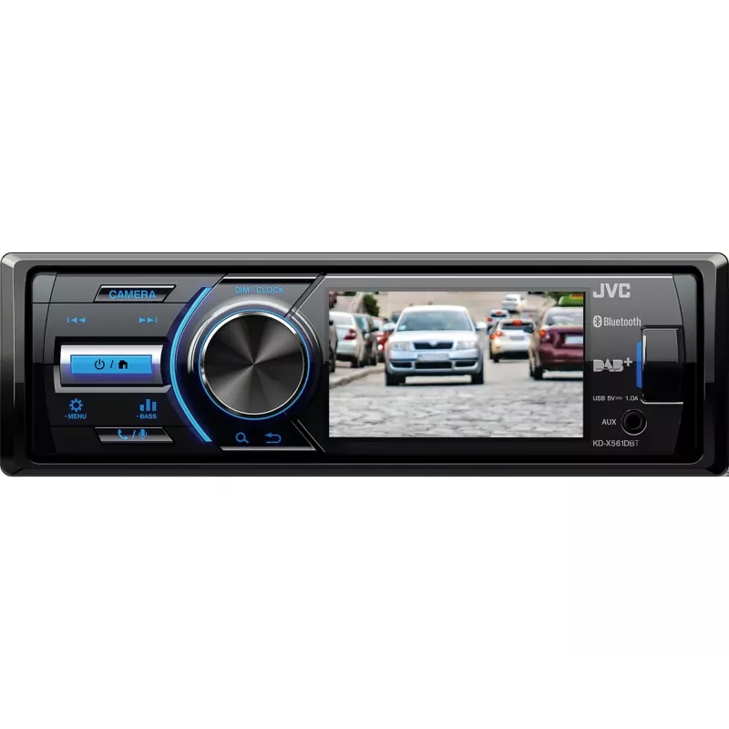 JVC KD-X561DBT Αυτοραδιόφωνο Μαύρο, Μπλε 180 W Bluetooth