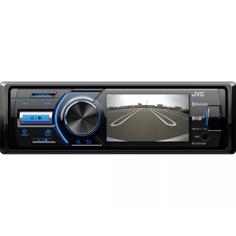 JVC KD-X561DBT Αυτοραδιόφωνο Μαύρο, Μπλε 180 W Bluetooth