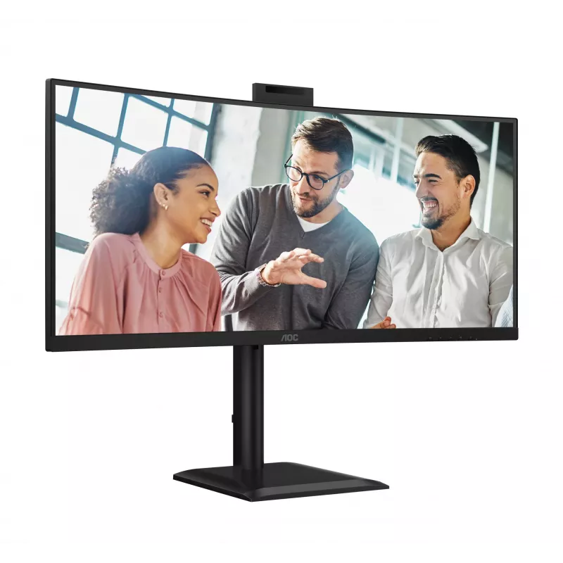AOC E4 CU34E4CW Οθόνη υπολογιστή 86,4 cm (34 ίντσες) 3440 x 1440 Pixel UltraWide Quad HD LED Μαύρο