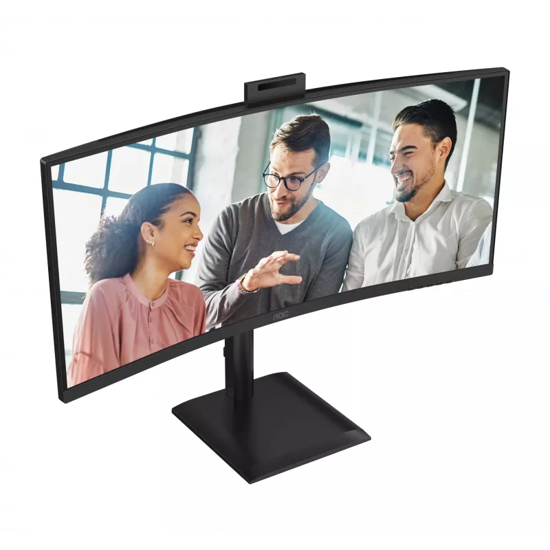 AOC E4 CU34E4CW Οθόνη υπολογιστή 86,4 cm (34 ίντσες) 3440 x 1440 Pixel UltraWide Quad HD LED Μαύρο