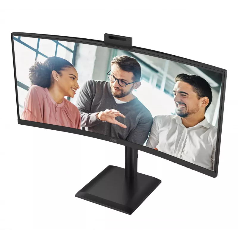 AOC E4 CU34E4CW Οθόνη υπολογιστή 86,4 cm (34 ίντσες) 3440 x 1440 Pixel UltraWide Quad HD LED Μαύρο