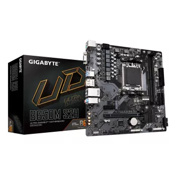 GIGABYTE B650M S2H Μητρική πλακέτα - AMD Ryzen 9000 Series CPUs, 5+2+2 Phases VRM, έως 6400MHz DDR5 (OC), 1xPCIe 4.0 M.2, GbE LAN, USB 3.2 Gen 1