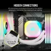 Ψύκτρα CPU CORSAIR – iCUE Link H100i RGB υδρόψυξη AiO – λευκό
