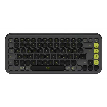 LOGITECH Ασύρματο πληκτρολόγιο - Pop Icon Keys - Graphite & Green Qwertz Γερμανικό