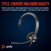 HP Poly Blackwire 3310 μονοφωνικό Headset με USB-C + προσαρμογέα USB-C/A