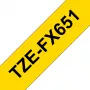 Brother TZE-FX651 Ταινία ετικετών Μαύρο σε κίτρινο TZ