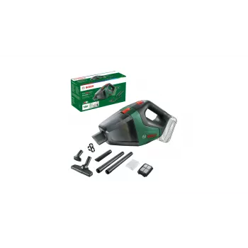Bosch UniversalVac 18 Ηλεκτρική σκούπα μπαταρίας 2 σε 1, Μπαταρία, Στεγνή, χωρίς σακούλα, Μαύρο, Πράσινο