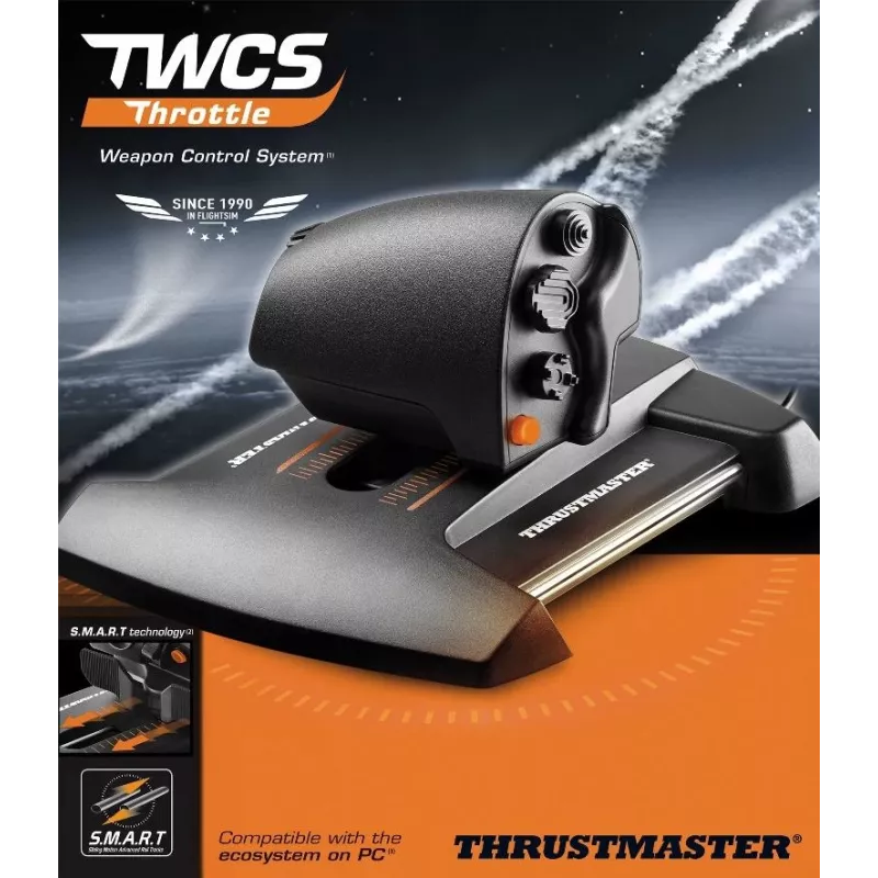 Thrustmaster TWCS Throttle Μαύρο USB Joystick Αναλογικό PC