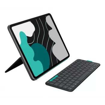 LOGITECH Flip Folio Graphite – iPad Pro 13 ιντσών (M4) iPad Air 13 ιντσών (M2 & M3) – Qwertz Γερμανικό