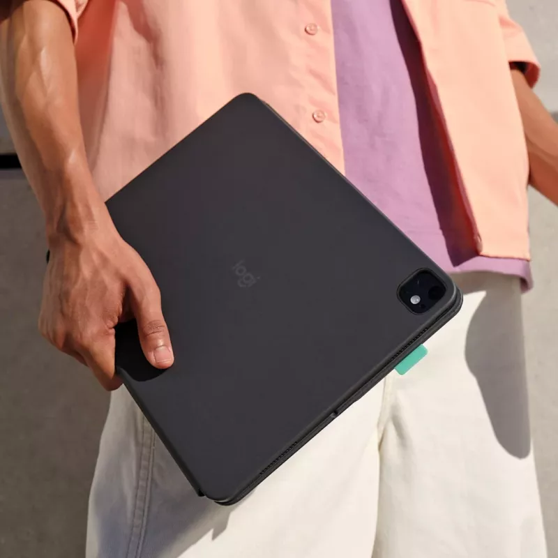 LOGITECH Flip Folio Graphite – iPad Pro 13 ιντσών (M4) iPad Air 13 ιντσών (M2 & M3) – Qwertz Γερμανικό