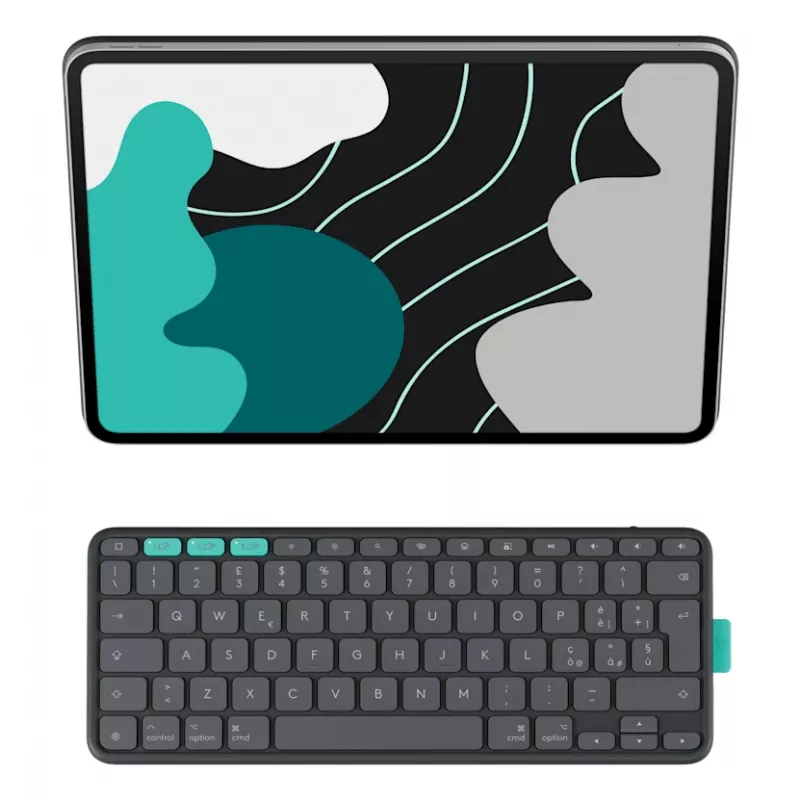 LOGITECH Flip Folio Graphite – iPad Pro 13 ιντσών (M4) iPad Air 13 ιντσών (M2 & M3) – Qwertz Γερμανικό