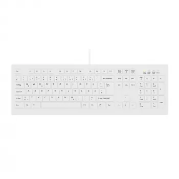 Contour Design Active Key Contour ClassicClean Ιατρικό Πληκτρολόγιο με αφαιρούμενο κάλυμμα, Πλήρες μέγεθος, ενσύρματο, Λευκό, DE C8100