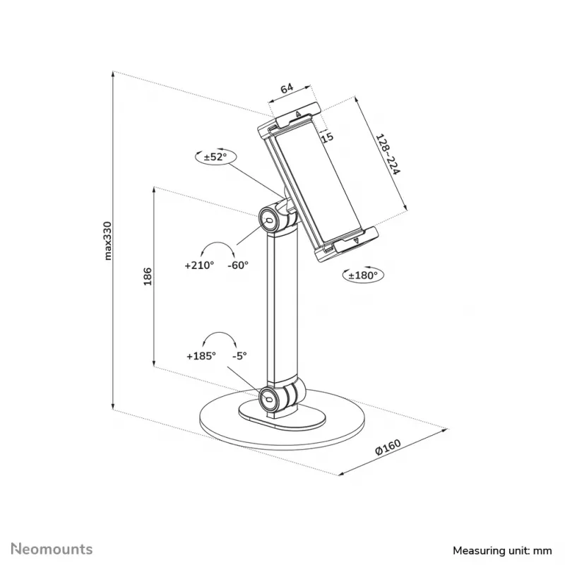 Neomounts DS15-540WH1 βάση tablet 4,7-12,9 ίντσες - universal